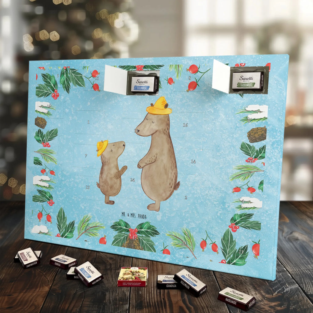 Chocolate advent calendar Bears with hats Father's Day, Mother's Day, favourite person, child, father-son, son, father, role model, children, father's day, sons