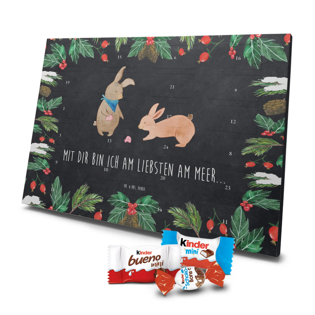 Chocolate advent calendar Bunnies with seashell Father's Day, Mother's Day, rabbits, girlfriends, collecting shells, girlfriend, shells, best friend