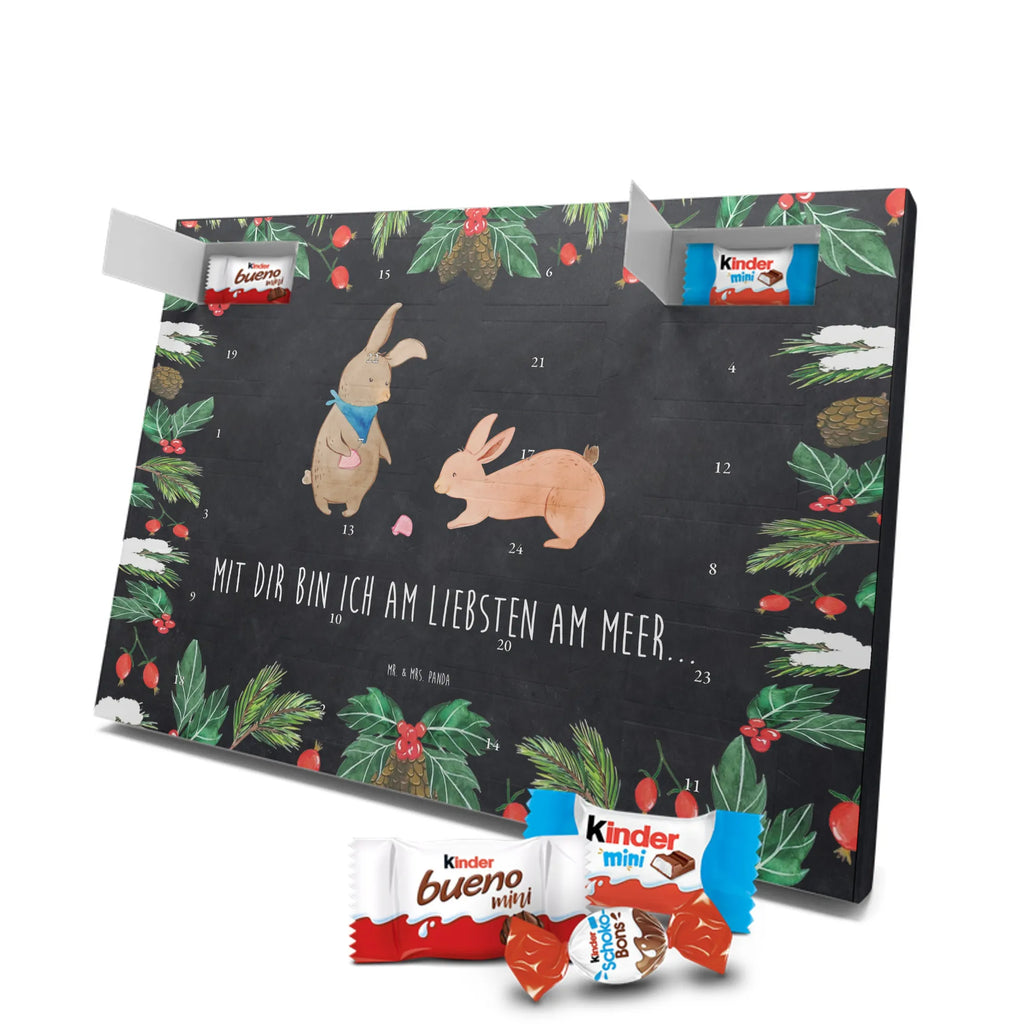 Chocolate advent calendar Bunnies with seashell Father's Day, Mother's Day, rabbits, girlfriends, collecting shells, girlfriend, shells, best friend