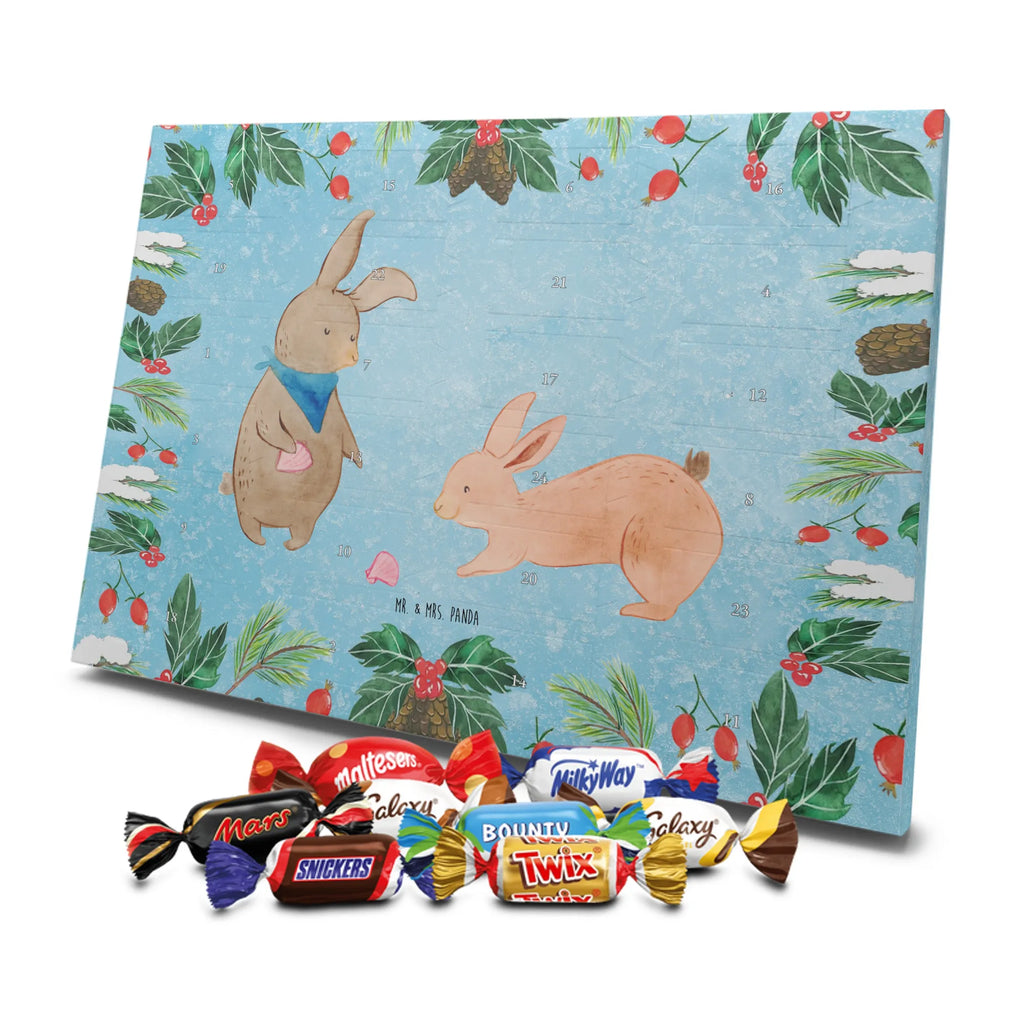 Chocolate advent calendar Bunnies with seashell Father's Day, Mother's Day, rabbits, girlfriends, collecting shells, girlfriend, shells, best friend