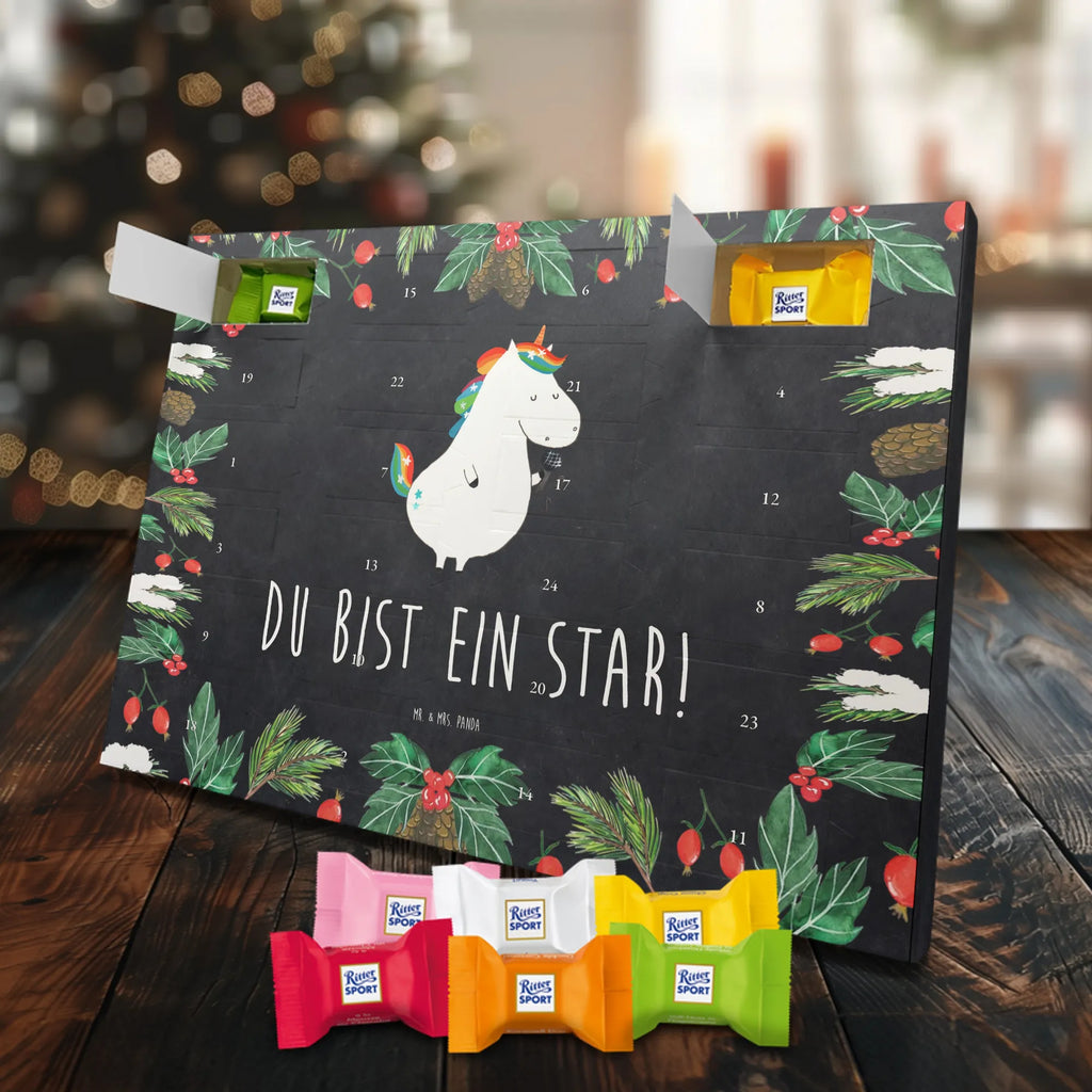 Chocolate advent calendar unicorn Singer confetti, unicorn saying, Singer gift, Singer present, Birthday, celebration