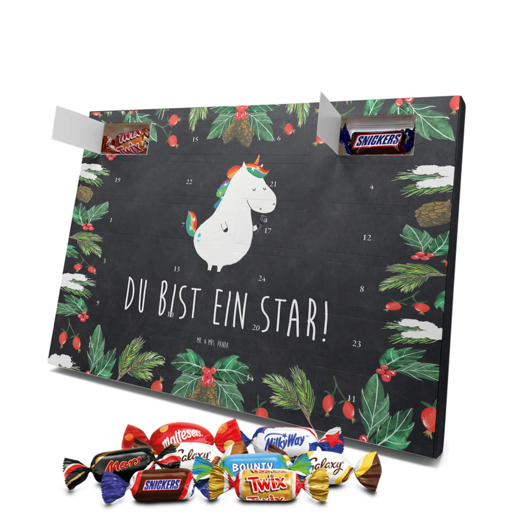 Chocolate advent calendar unicorn Singer confetti, unicorn saying, Singer gift, Singer present, Birthday, celebration