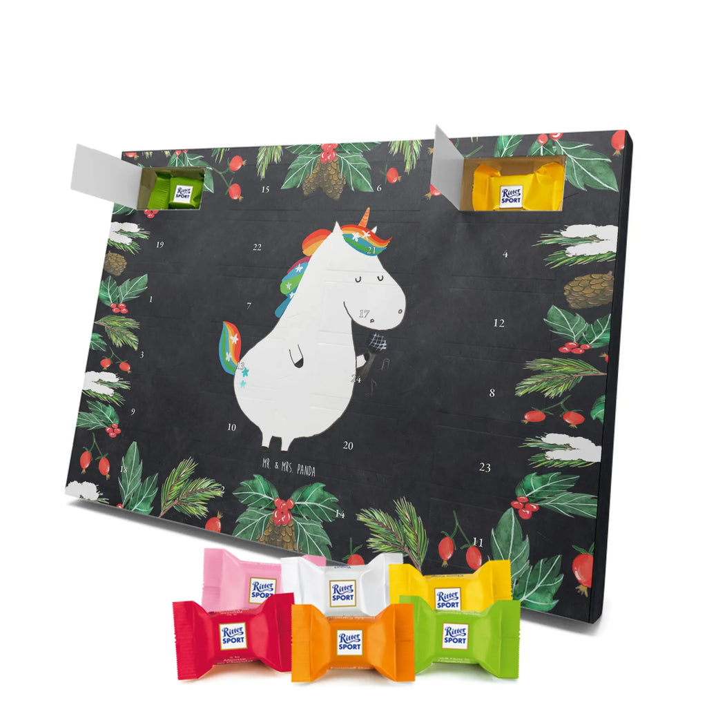 Chocolate advent calendar unicorn Singer confetti, unicorn saying, Singer gift, Singer present, Birthday, celebration