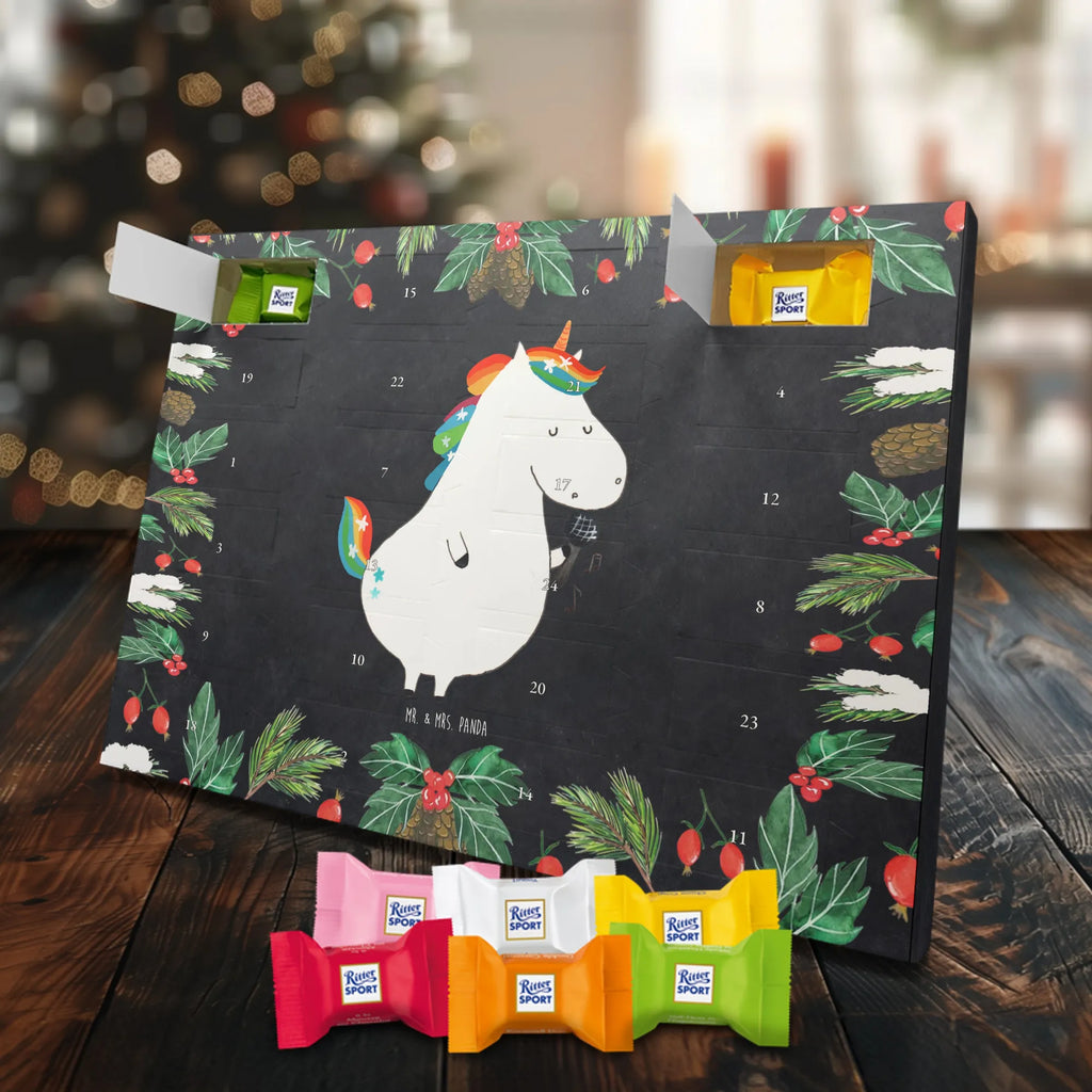 Chocolate advent calendar unicorn Singer confetti, unicorn saying, Singer gift, Singer present, Birthday, celebration