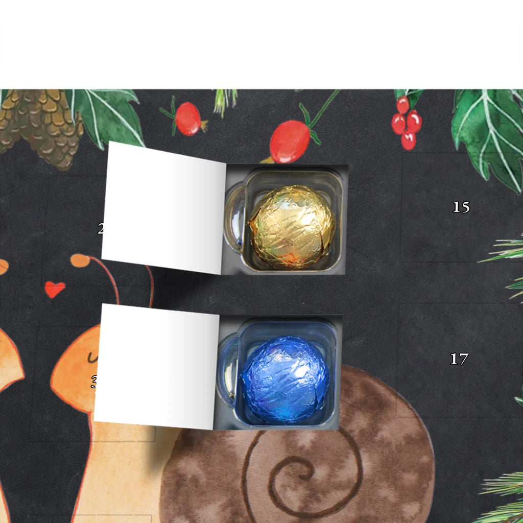 Chocolate advent calendar Snails in love Loving, Marriage, Proposal of marriage, anniversary gift, Together, Love gift, gift for her, gift for him, Two