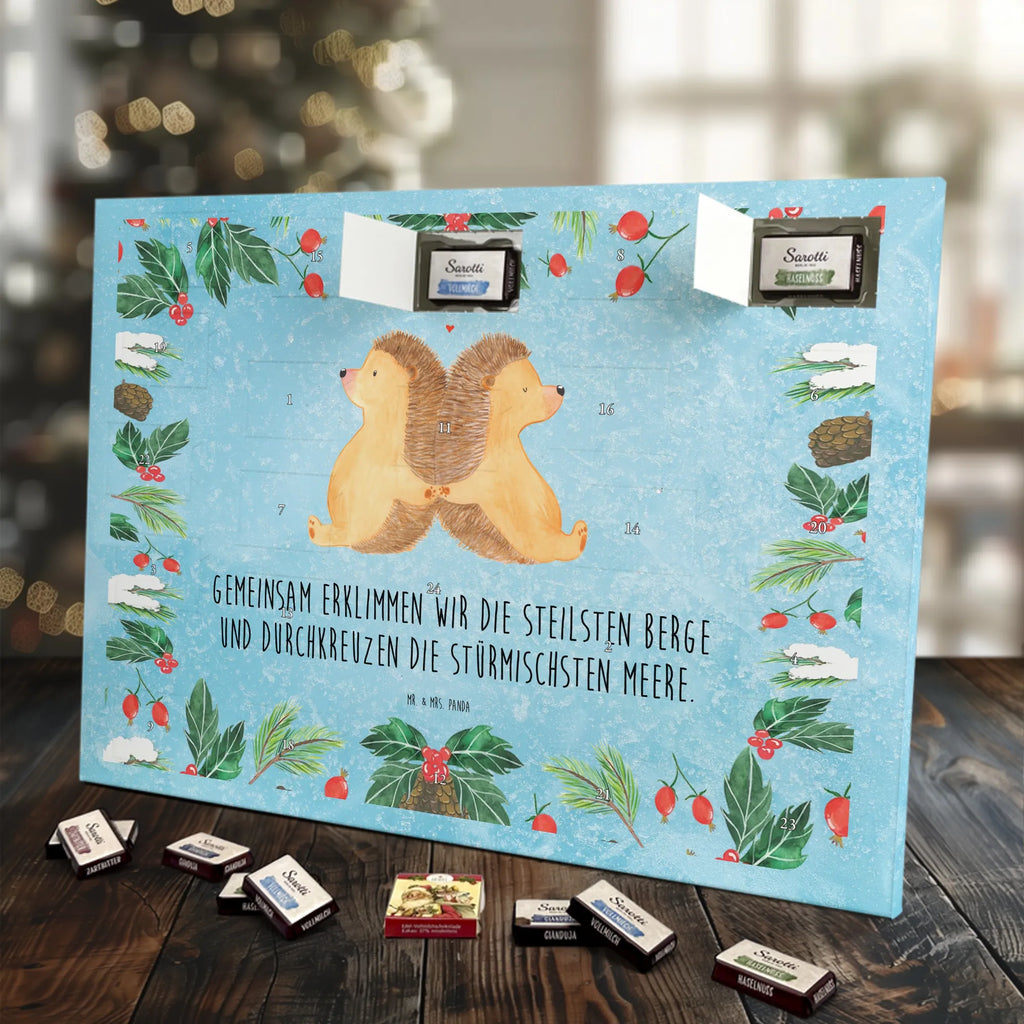Chocolate advent calendar Hedgehogs holding hands Loving, Marriage, Proposal of marriage, anniversary gift, Together, Love gift, gift for her, gift for him, Two, togetherness, wedding, love message, love gift, proof of love, anniversary, favourite person, great love, gift for two, hedgehog love