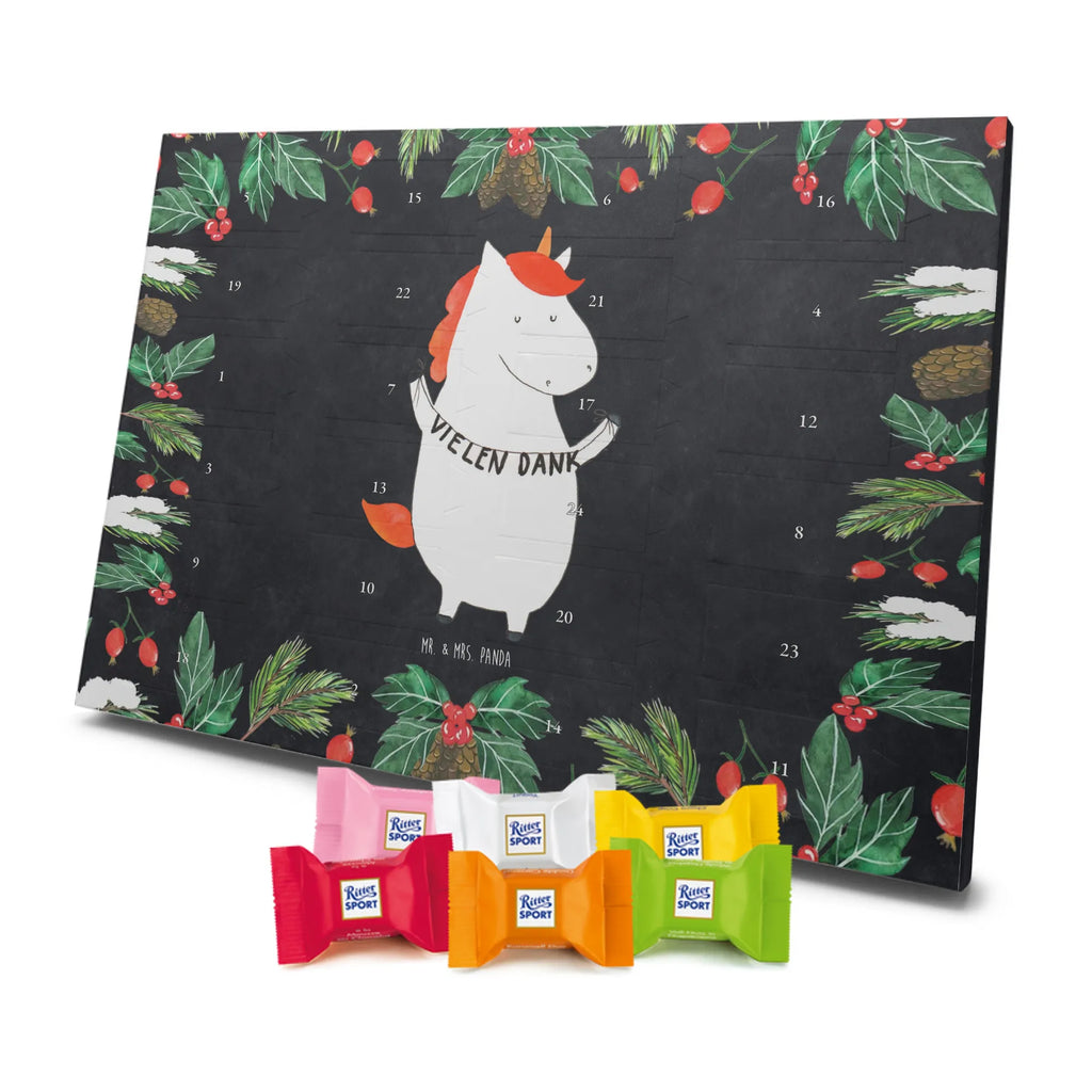 Chocolate advent calendar unicorn Thank you very much Thank you present, thank you gift, thanks, thank you