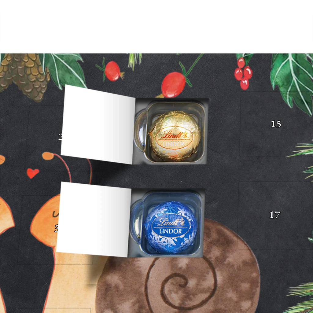Chocolate advent calendar Snails in love Loving, Marriage, Proposal of marriage, anniversary gift, Together, Love gift, gift for her, gift for him, Two