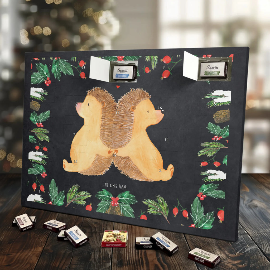 Chocolate advent calendar Hedgehogs holding hands Loving, Marriage, Proposal of marriage, anniversary gift, Together, Love gift, gift for her, gift for him, Two, togetherness, wedding, love message, love gift, proof of love, anniversary, favourite person, great love, gift for two, hedgehog love