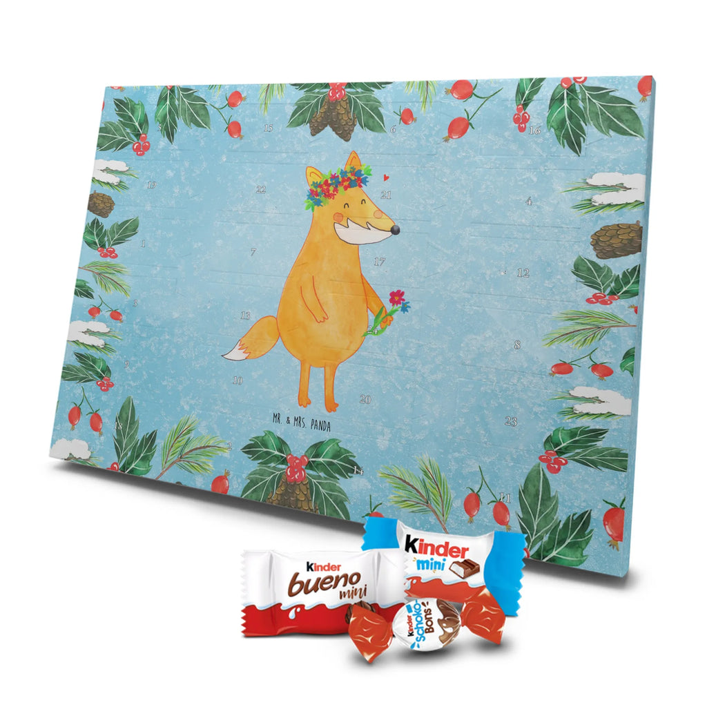Chocolate advent calendar Fox Flower forest wildlife, clever as a fox, foxes, animal lover, fox girl, flower, flower girl, girlfriends, self-love, me, girlfriend, proof of love, flowers, joy