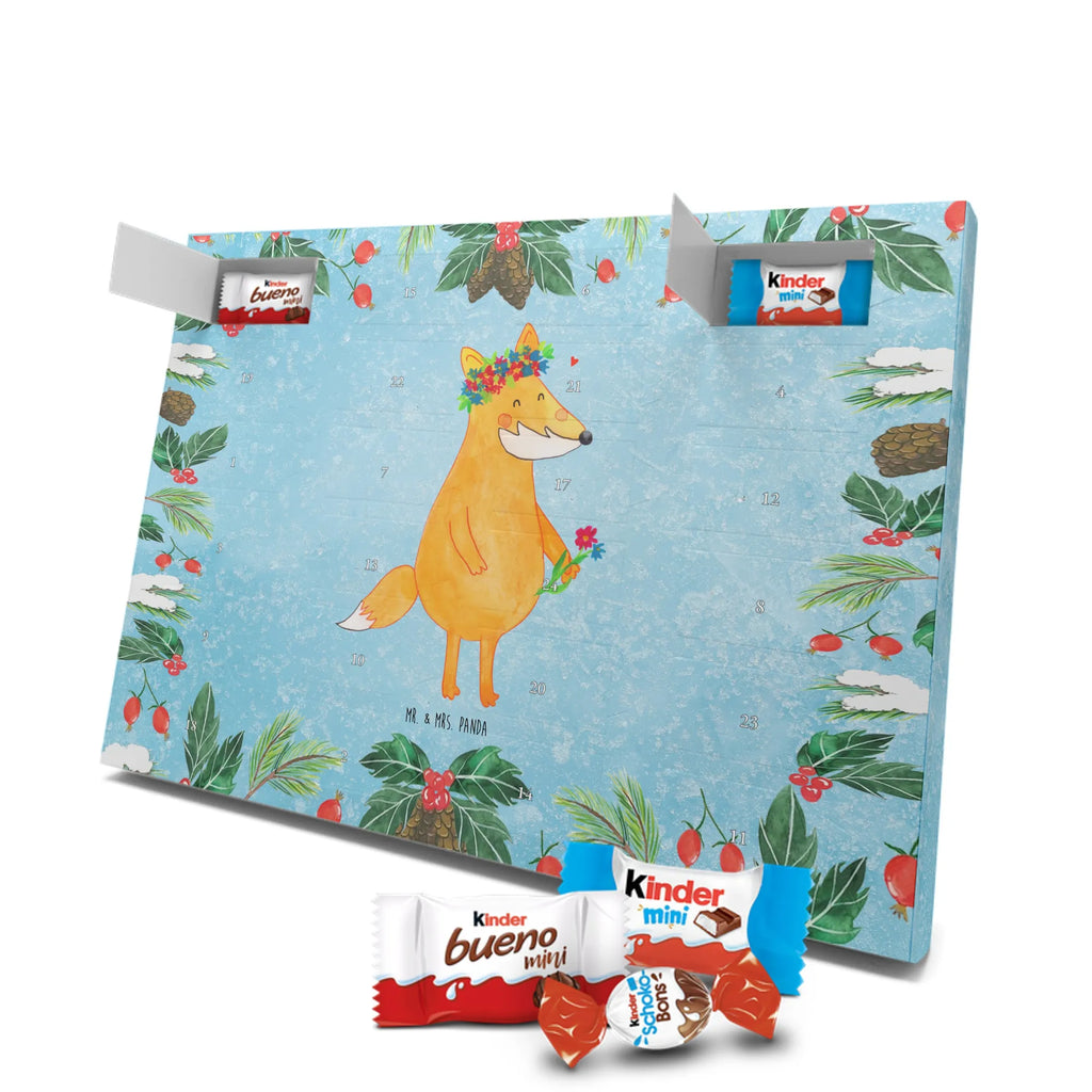 Chocolate advent calendar Fox Flower forest wildlife, clever as a fox, foxes, animal lover, fox girl, flower, flower girl, girlfriends, self-love, me, girlfriend, proof of love, flowers, joy