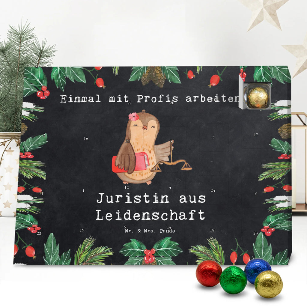 Chocolate advent calendar female lawyer Passion gift, sayings, gift idea, best, farewell gift, passing exam, anniversary, retirement, promotion, job start, profession