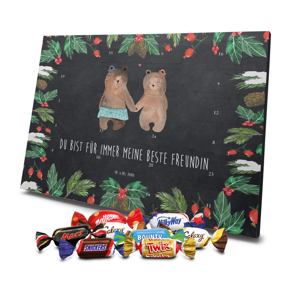Chocolate advent calendar bear Girlfriend cuddly toy, teddy bear, bear girlfriend best friend love proof of love loves buddy buddy