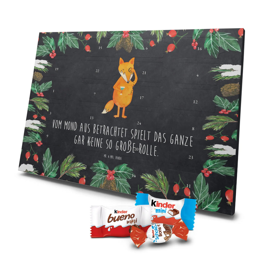 Chocolate advent calendar Fox lord forest wildlife, clever as a fox, foxes, animal lover, words of consolation, motivation saying, problem solving, lovesickness gift, saying funny
