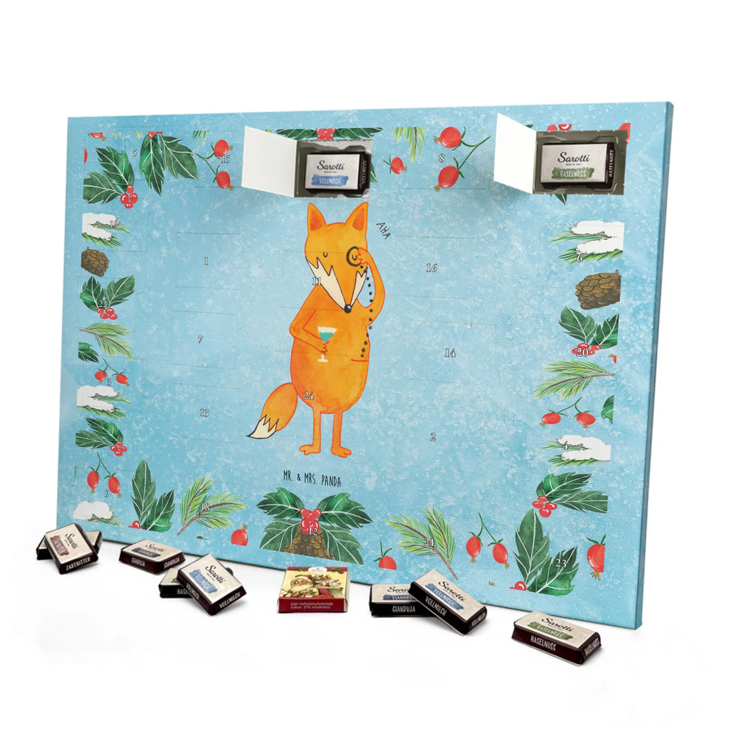 Chocolate advent calendar Fox lord forest wildlife, clever as a fox, foxes, animal lover, words of consolation, motivation saying, problem solving, lovesickness gift, saying funny