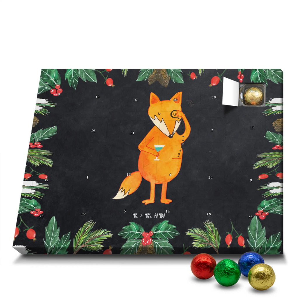 Chocolate advent calendar Fox lord forest wildlife, clever as a fox, foxes, animal lover, words of consolation, motivation saying, problem solving, lovesickness gift, saying funny