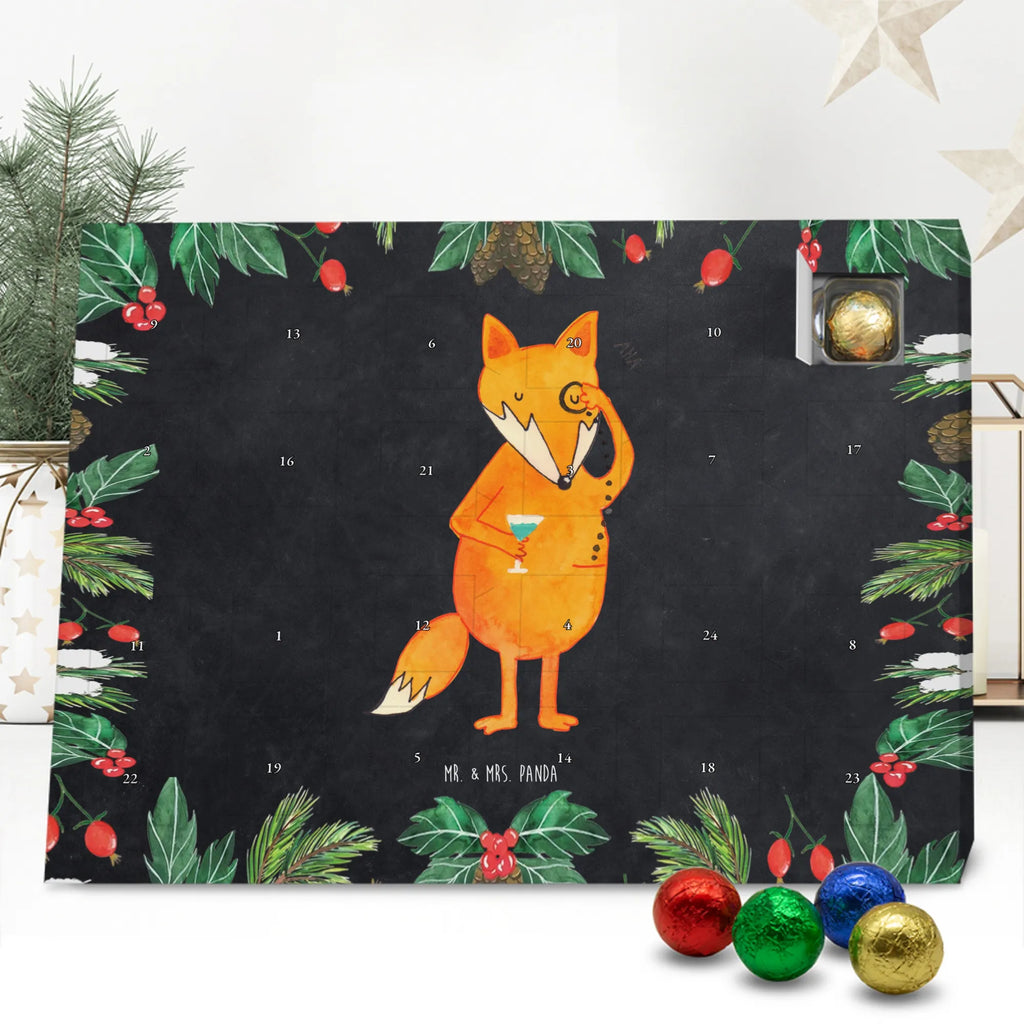 Chocolate advent calendar Fox lord forest wildlife, clever as a fox, foxes, animal lover, words of consolation, motivation saying, problem solving, lovesickness gift, saying funny