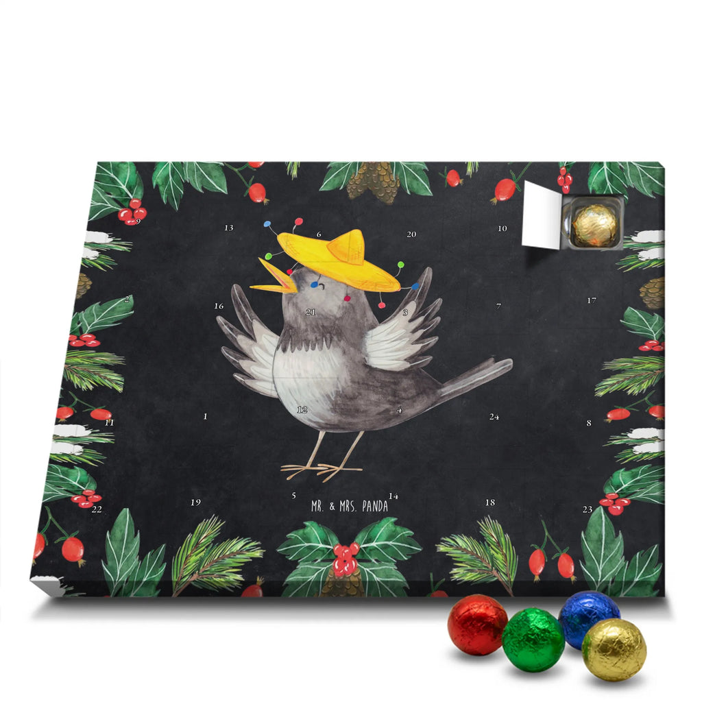 Chocolate advent calendar Crow sombrero gift ideas, gifts, small animals, good mood, cute, funny sayings, cute animal motives, hand drawn, special gifts, card, animal lover, Saying positive, Raven, Birds, Bird, Be happy, Magpie, Happiness Saying