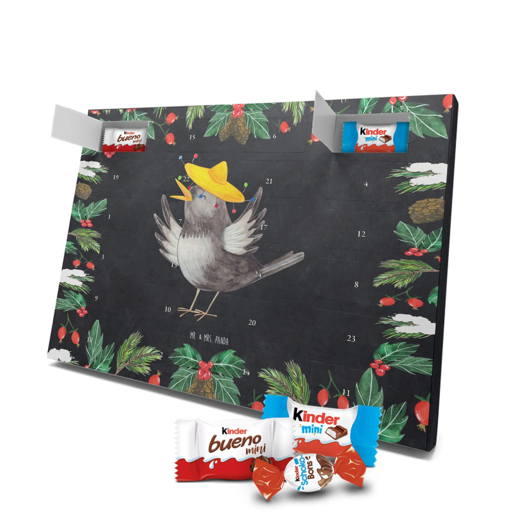 Chocolate advent calendar Crow sombrero gift ideas, gifts, small animals, good mood, cute, funny sayings, cute animal motives, hand drawn, special gifts, card, animal lover, Saying positive, Raven, Birds, Bird, Be happy, Magpie, Happiness Saying