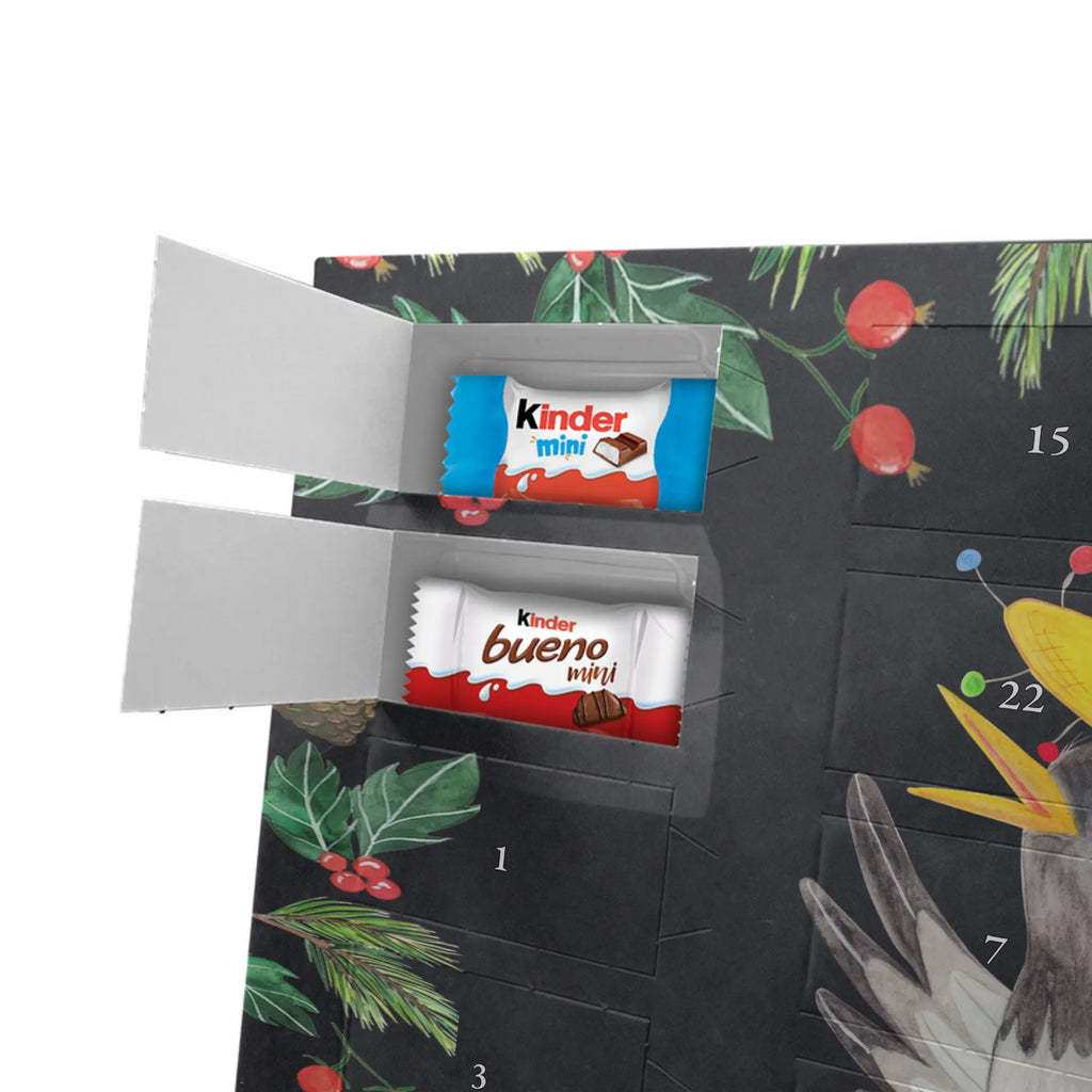 Chocolate advent calendar Crow sombrero gift ideas, gifts, small animals, good mood, cute, funny sayings, cute animal motives, hand drawn, special gifts, card, animal lover, Saying positive, Raven, Birds, Bird, Be happy, Magpie, Happiness Saying