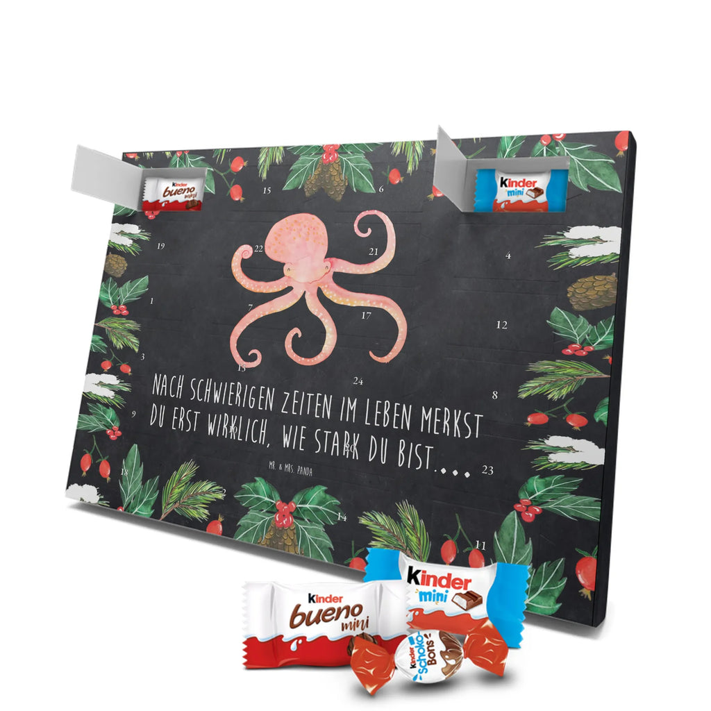 Chocolate advent calendar Squid gift ideas, gifts, small animals, good mood, cute, funny sayings, cute animal motives, hand drawn, special gifts, card, animal lover, octopus, ocean, squid, arms, sea animal, water