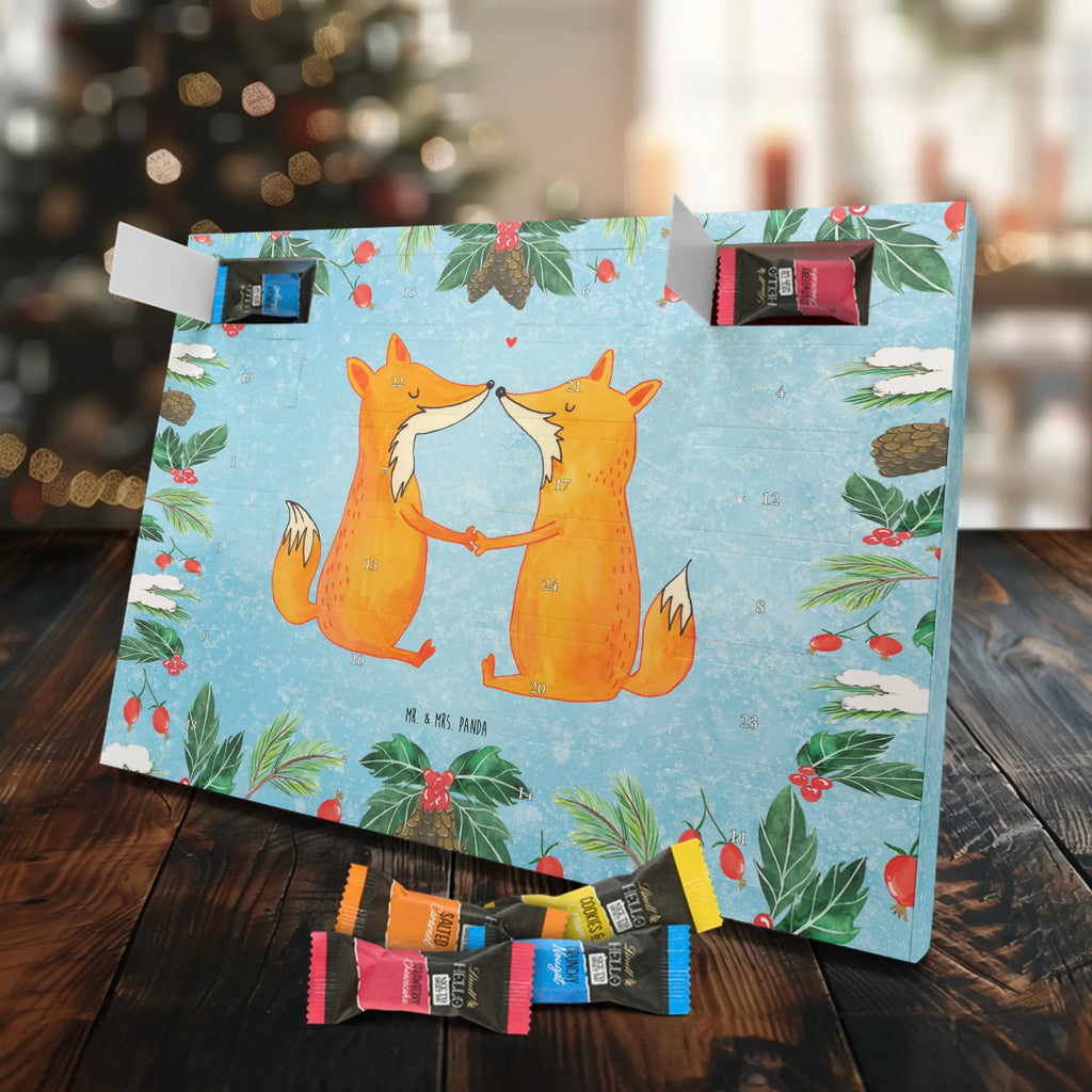 Chocolate advent calendar foxes Love forest wildlife, clever as a fox, foxes, animal lover, fiancée, proof of love, marriage, wife, lovers, husband, boyfriend, couple, girlfriend