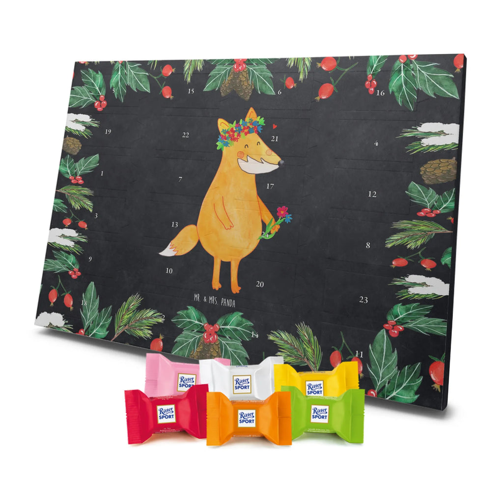 Chocolate advent calendar Fox Flower forest wildlife, clever as a fox, foxes, animal lover, fox girl, flower, flower girl, girlfriends, self-love, me, girlfriend, proof of love, flowers, joy