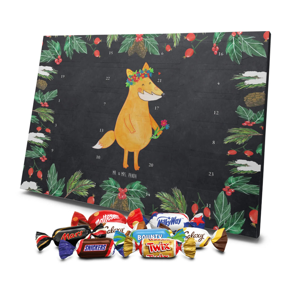 Chocolate advent calendar Fox Flower forest wildlife, clever as a fox, foxes, animal lover, fox girl, flower, flower girl, girlfriends, self-love, me, girlfriend, proof of love, flowers, joy