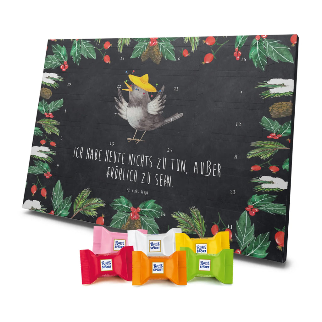 Chocolate advent calendar Crow sombrero gift ideas, gifts, small animals, good mood, cute, funny sayings, cute animal motives, hand drawn, special gifts, card, animal lover, Saying positive, Raven, Birds, Bird, Be happy, Magpie, Happiness Saying