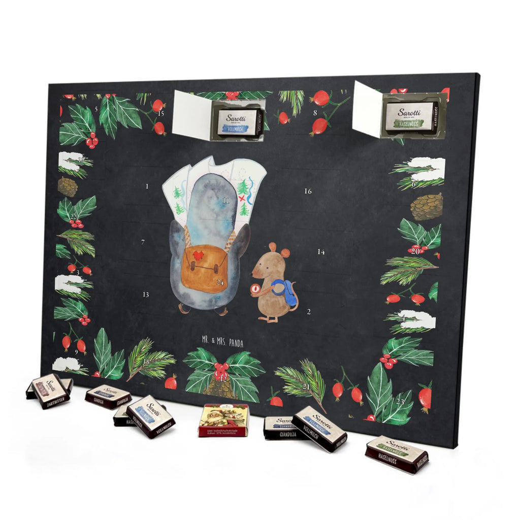 Chocolate advent calendar Penguin & Mouse Hiker North Pole, Penguins, penguins, hiking, road trip, excursion, adventurer, adventure