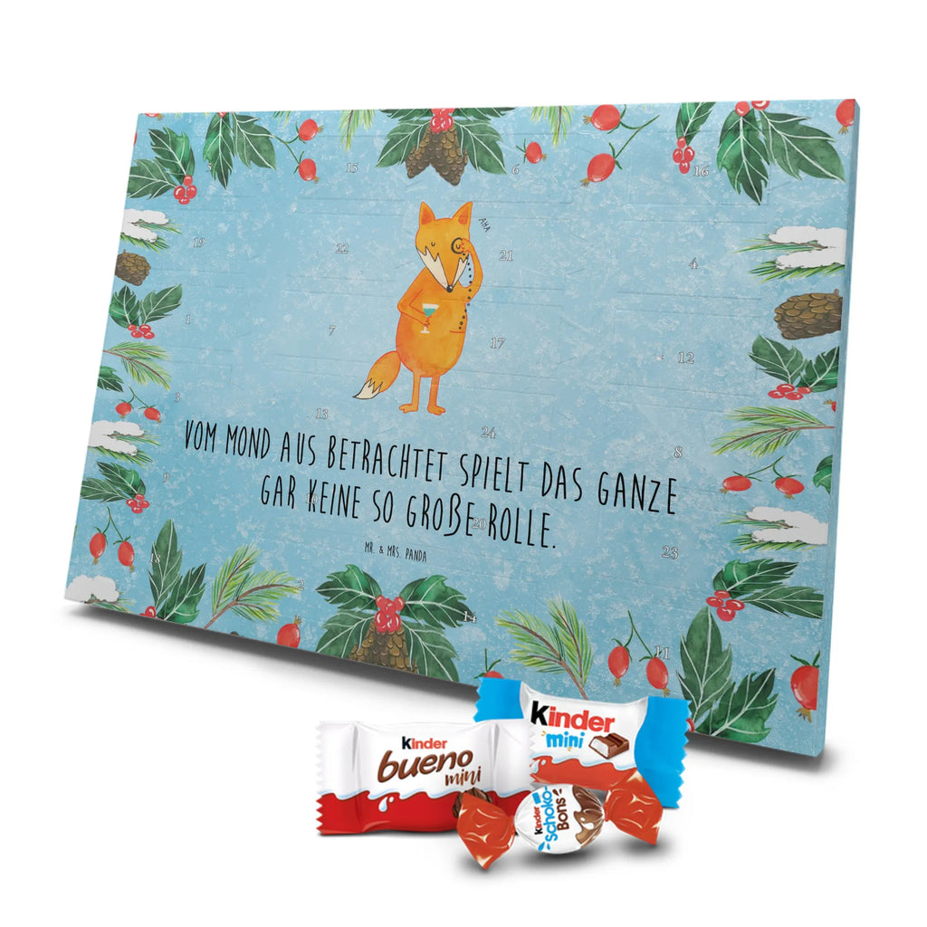 Chocolate advent calendar Fox lord forest wildlife, clever as a fox, foxes, animal lover, words of consolation, motivation saying, problem solving, lovesickness gift, saying funny