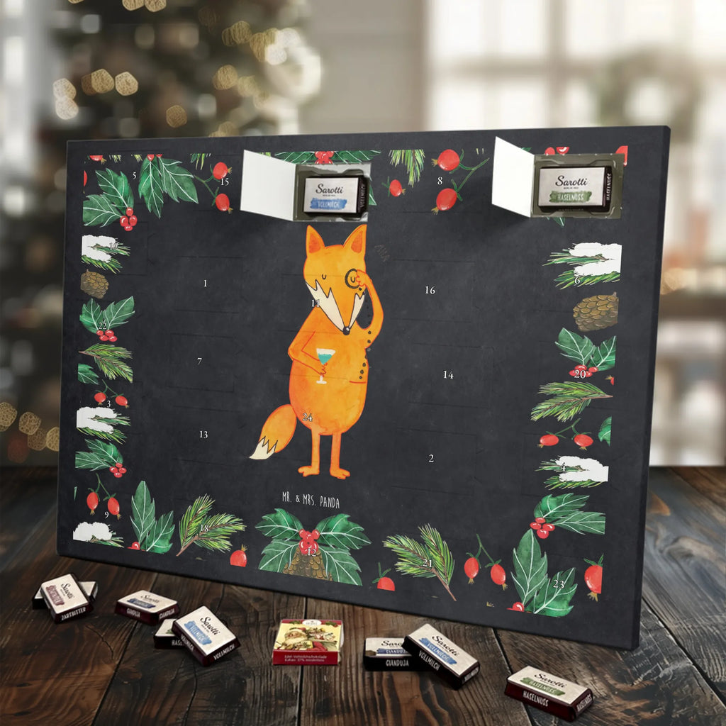 Chocolate advent calendar Fox lord forest wildlife, clever as a fox, foxes, animal lover, words of consolation, motivation saying, problem solving, lovesickness gift, saying funny
