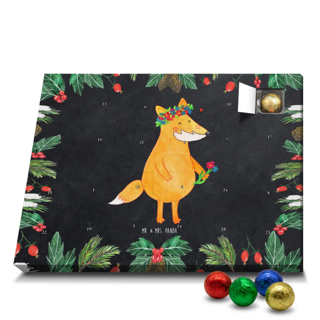 Chocolate advent calendar Fox Flower forest wildlife, clever as a fox, foxes, animal lover, fox girl, flower, flower girl, girlfriends, self-love, me, girlfriend, proof of love, flowers, joy