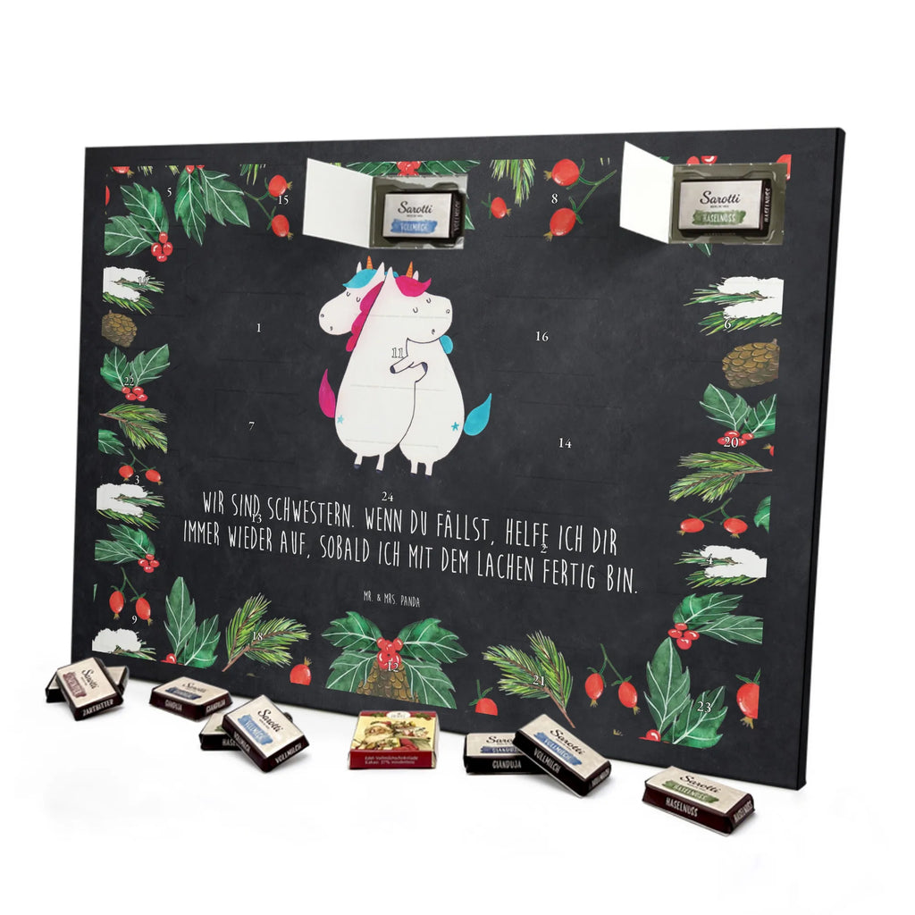Chocolate advent calendar unicorns Embrace Siblings, Sisters, Girlfriends