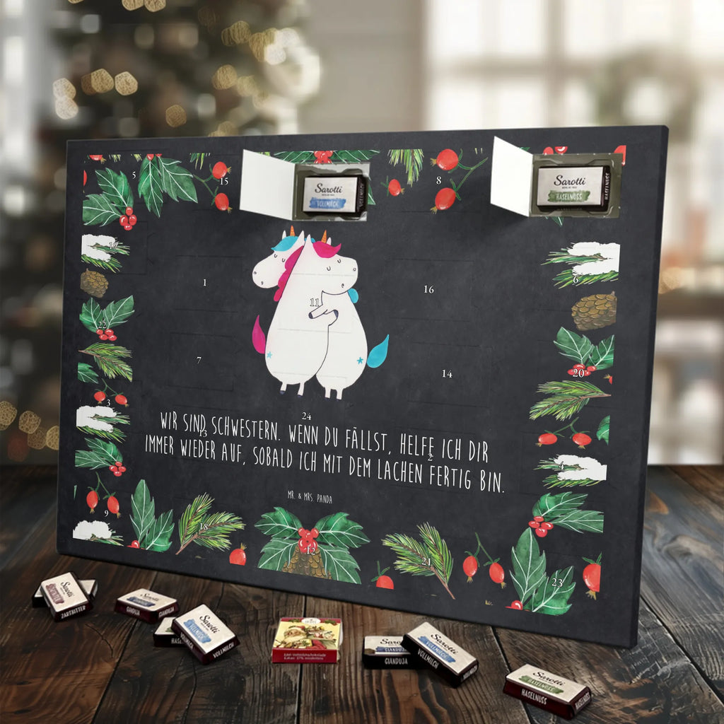 Chocolate advent calendar unicorns Embrace Siblings, Sisters, Girlfriends