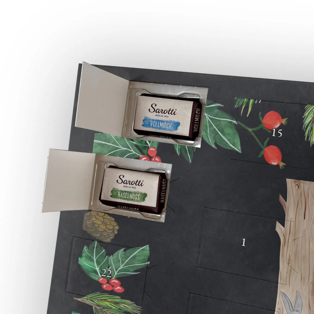 Chocolate advent calendar forest animals picnic gift ideas, gifts, small animals, good mood, cute, funny sayings, cute animal motives, hand drawn, special gifts, card, animal lover, squirrel, mouse, forest animals, hare, forest, picnic