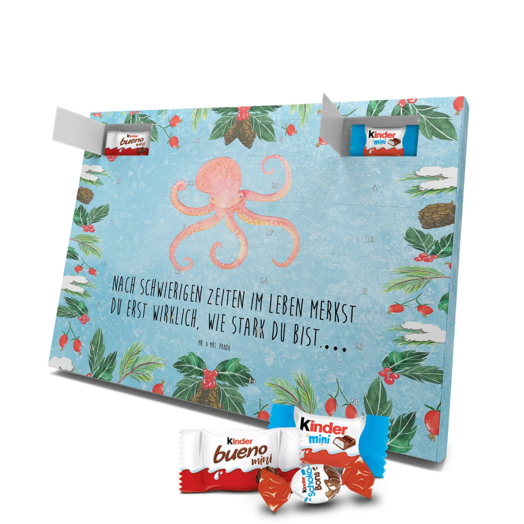 Chocolate advent calendar Squid gift ideas, gifts, small animals, good mood, cute, funny sayings, cute animal motives, hand drawn, special gifts, card, animal lover, octopus, ocean, squid, arms, sea animal, water