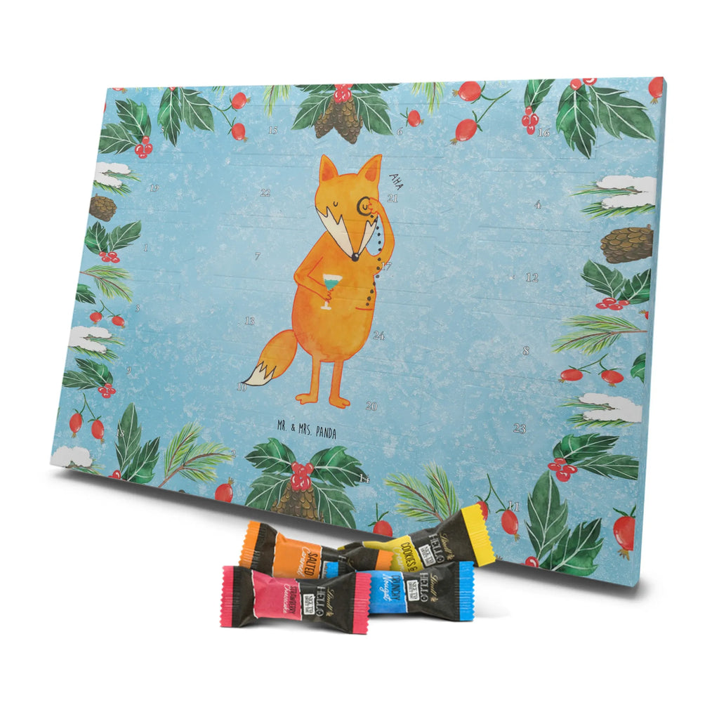 Chocolate advent calendar Fox lord forest wildlife, clever as a fox, foxes, animal lover, words of consolation, motivation saying, problem solving, lovesickness gift, saying funny