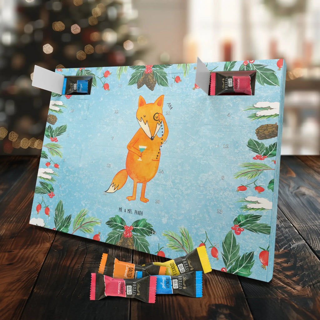 Chocolate advent calendar Fox lord forest wildlife, clever as a fox, foxes, animal lover, words of consolation, motivation saying, problem solving, lovesickness gift, saying funny