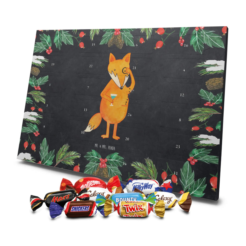 Chocolate advent calendar Fox lord forest wildlife, clever as a fox, foxes, animal lover, words of consolation, motivation saying, problem solving, lovesickness gift, saying funny