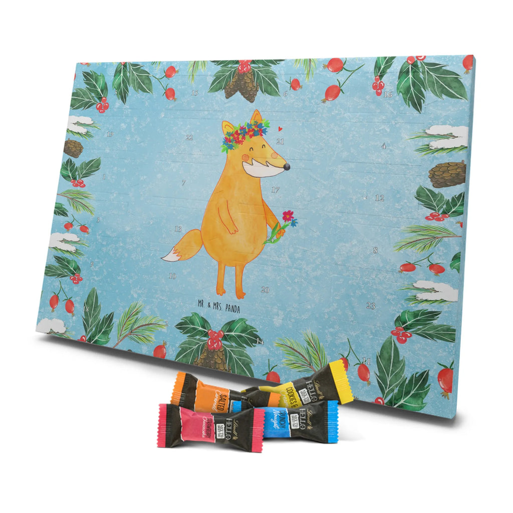 Chocolate advent calendar Fox Flower forest wildlife, clever as a fox, foxes, animal lover, fox girl, flower, flower girl, girlfriends, self-love, me, girlfriend, proof of love, flowers, joy