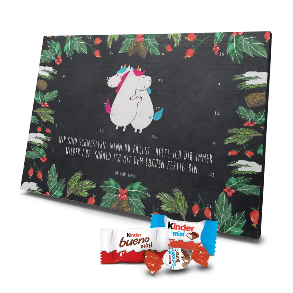 Chocolate advent calendar unicorns Embrace Siblings, Sisters, Girlfriends