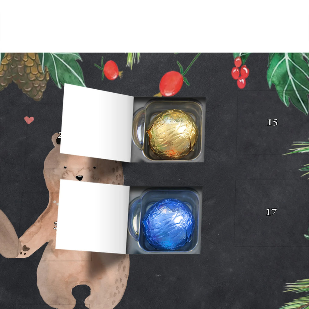 Chocolate advent calendar bear Girlfriend cuddly toy, teddy bear, bear girlfriend best friend love proof of love loves buddy buddy