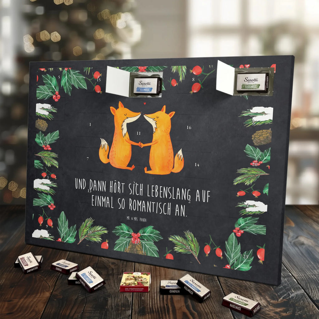 Chocolate advent calendar foxes Love forest wildlife, clever as a fox, foxes, animal lover, fiancée, proof of love, marriage, wife, lovers, husband, boyfriend, couple, girlfriend