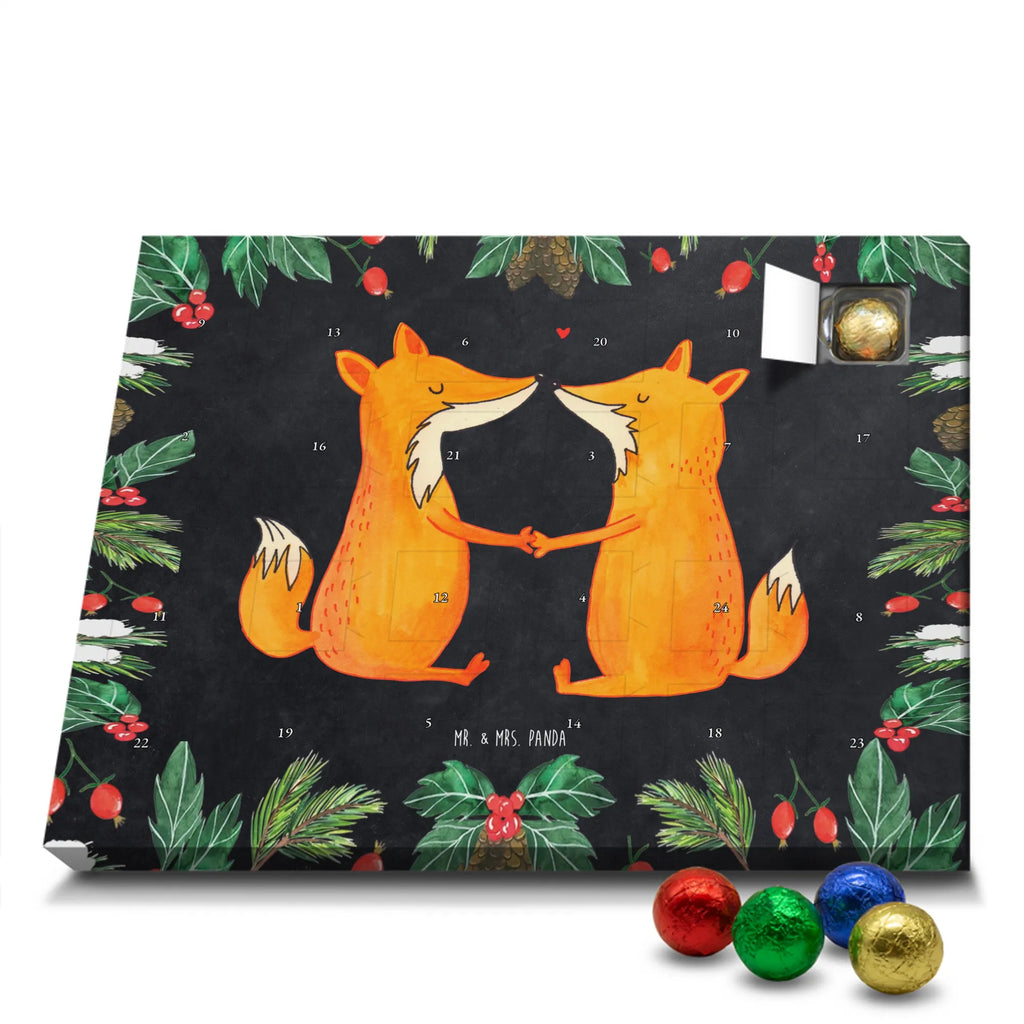 Chocolate advent calendar foxes Love forest wildlife, clever as a fox, foxes, animal lover, fiancée, proof of love, marriage, wife, lovers, husband, boyfriend, couple, girlfriend