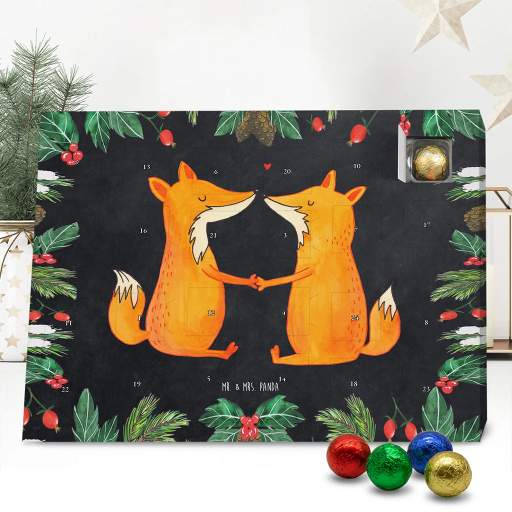 Chocolate advent calendar foxes Love forest wildlife, clever as a fox, foxes, animal lover, fiancée, proof of love, marriage, wife, lovers, husband, boyfriend, couple, girlfriend