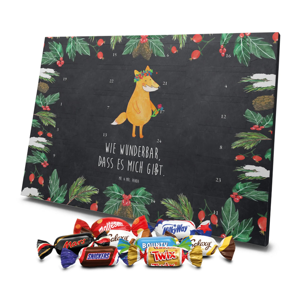 Chocolate advent calendar Fox Flower forest wildlife, clever as a fox, foxes, animal lover, fox girl, flower, flower girl, girlfriends, self-love, me, girlfriend, proof of love, flowers, joy
