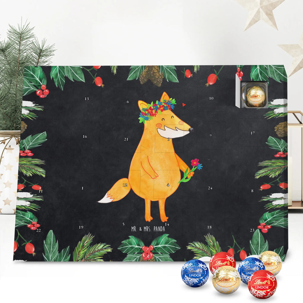 Chocolate advent calendar Fox Flower forest wildlife, clever as a fox, foxes, animal lover, fox girl, flower, flower girl, girlfriends, self-love, me, girlfriend, proof of love, flowers, joy
