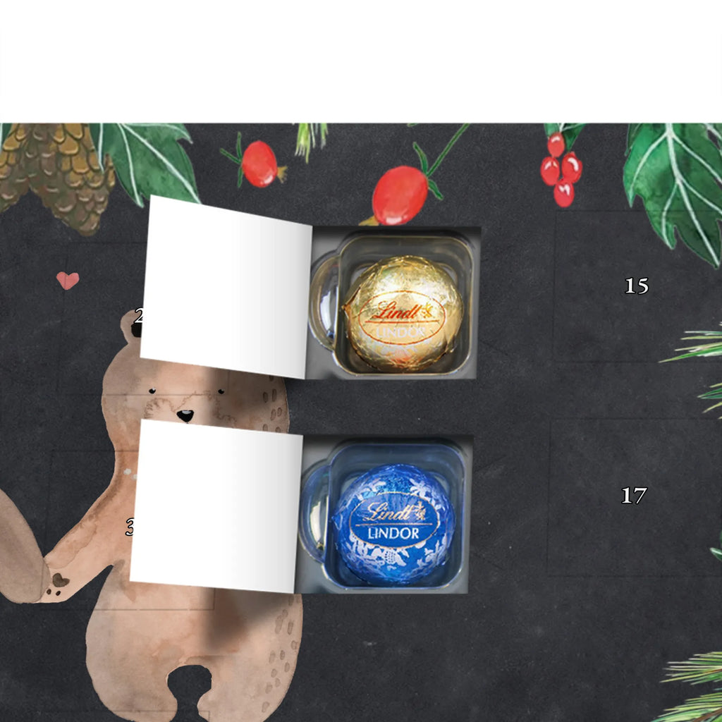 Chocolate advent calendar bear Girlfriend cuddly toy, teddy bear, bear girlfriend best friend love proof of love loves buddy buddy