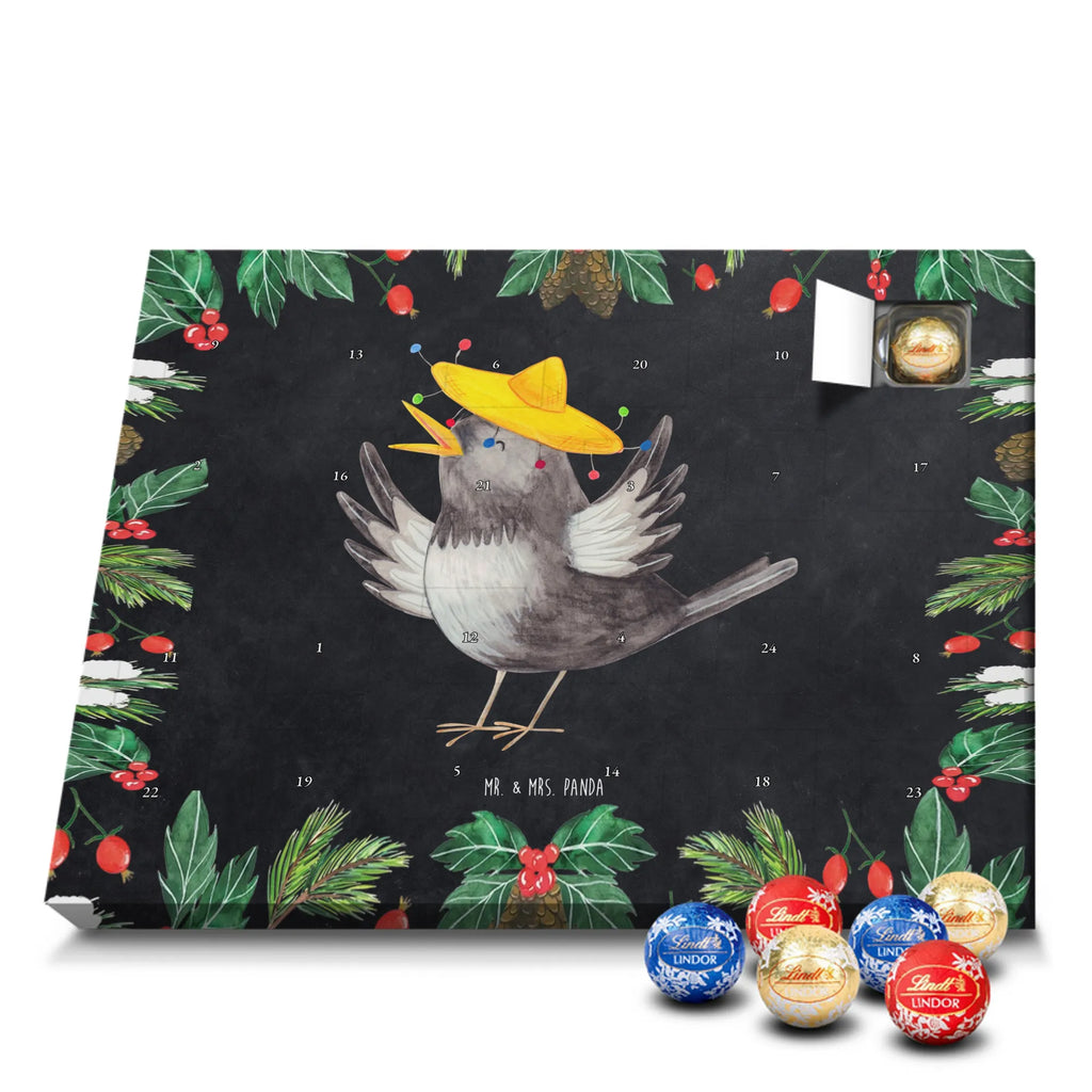 Chocolate advent calendar Crow sombrero gift ideas, gifts, small animals, good mood, cute, funny sayings, cute animal motives, hand drawn, special gifts, card, animal lover, Saying positive, Raven, Birds, Bird, Be happy, Magpie, Happiness Saying